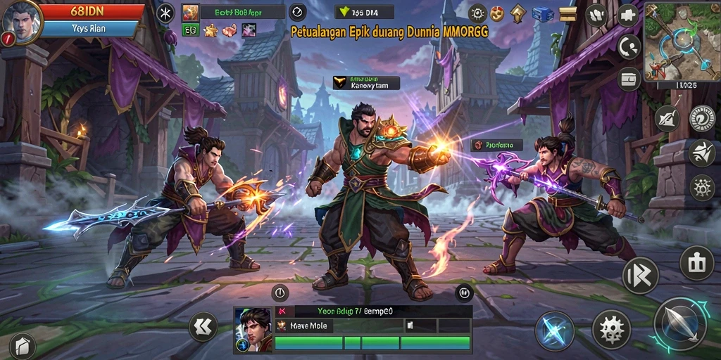 Gameplay menarik dari 68IDN di dunia MMORPG.