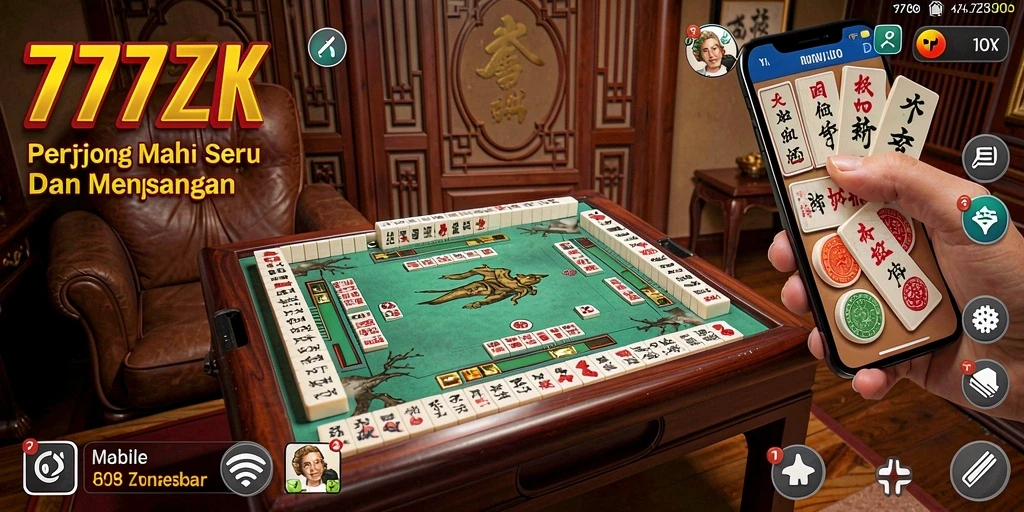 Tampilan menarik dari gameplay Mahjong 777ZX yang seru.