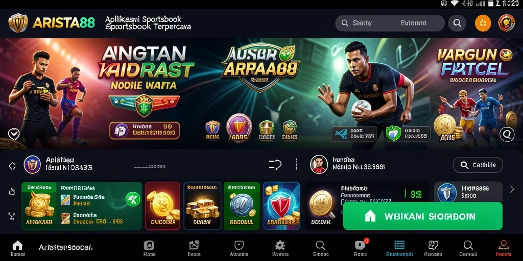 Tampilan gameplay seru dalam aplikasi Sportsbook ARISTA88.