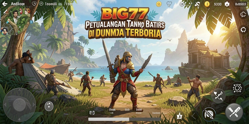Screenshot BIG77 menampilkan petualangan seru di dunia terbuka.
