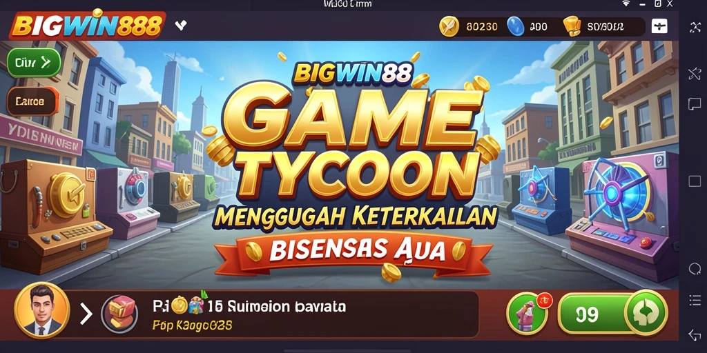 Tampilan gameplay yang menarik dalam dunia Tycoon.
