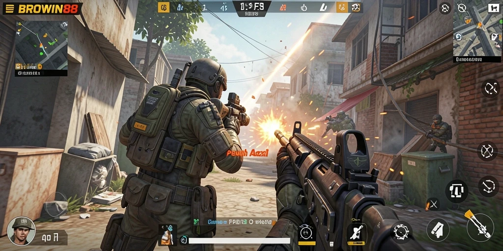 Gameplay mendebarkan di BROWIN88 dengan aksi tembak-tembak yang intens.