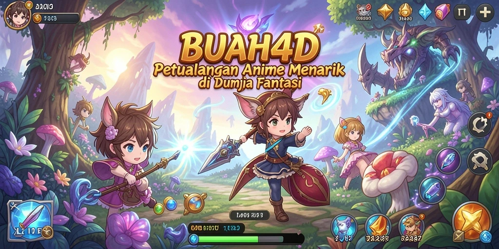 Lihat aksi seru gameplay di BUAH4D dengan karakter Anime.