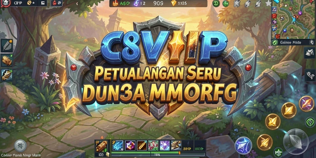 Tampilan seru dari gameplay C8VIP yang penuh aksi.