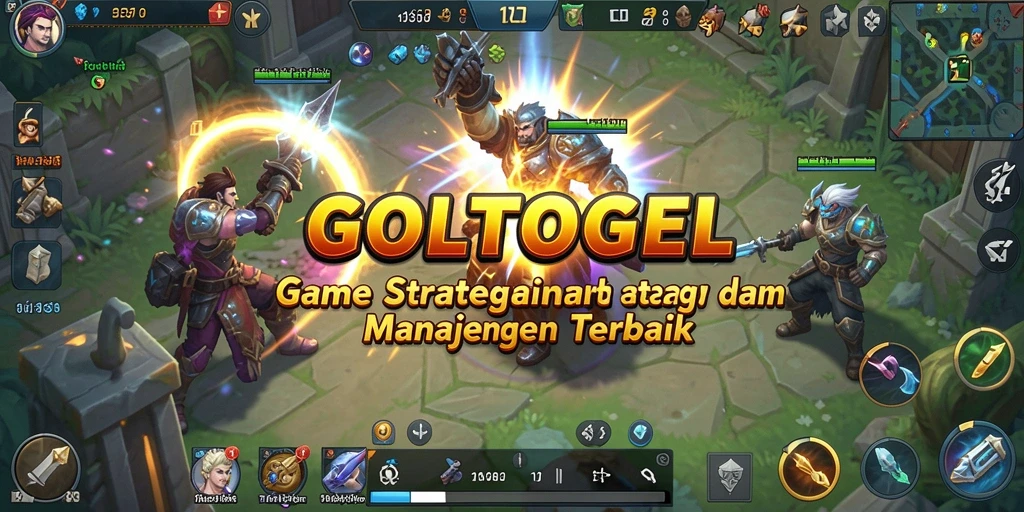 Tangkapan layar gameplay GOLTOGEL yang menampilkan manajemen strategi.