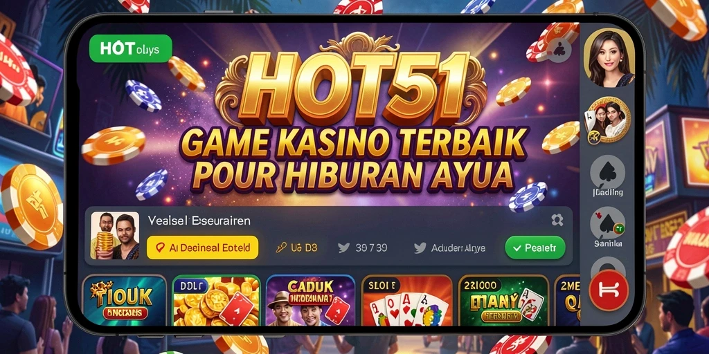 Tangkap momen seru dalam gameplay Kasino HOT51.