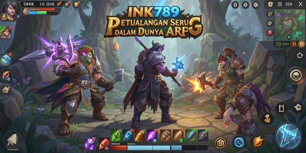 Tampilan gameplay INK789 dengan aksi petualangan ARPG yang seru.