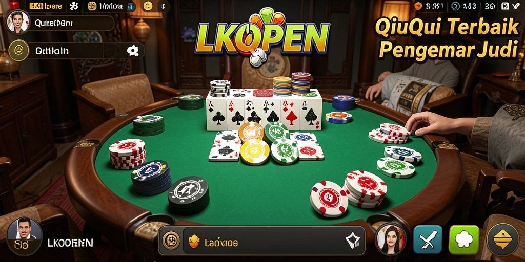 Screenshot gameplay LKOPEN menampilkan keseruan permainan QiuQiu.