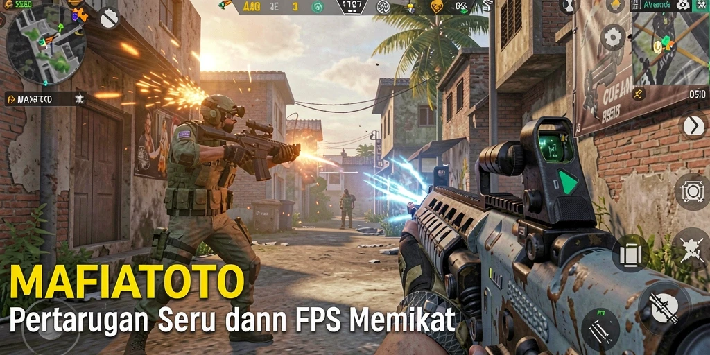 Screenshot gameplay MAFIATOTO yang intens dan menarik.