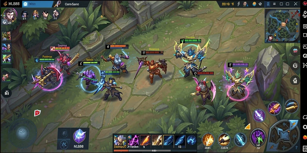 Tampilan seru gameplay Domino di MLBB8 yang menegangkan.