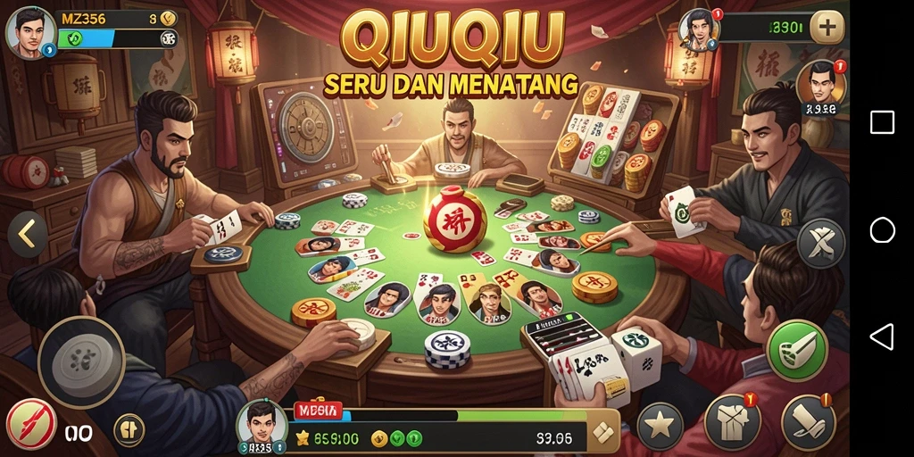 Tampilan gameplay QiuQiu di MZ356 yang mengasyikkan.