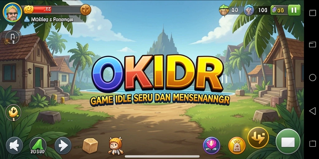 Tampilan gameplay OKIDR yang menarik dan penuh warna.