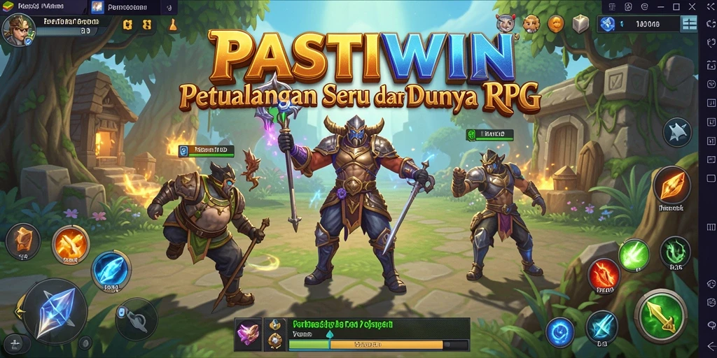 Tampilan gameplay RPG yang seru dan mengasyikkan di PASTIWIN.