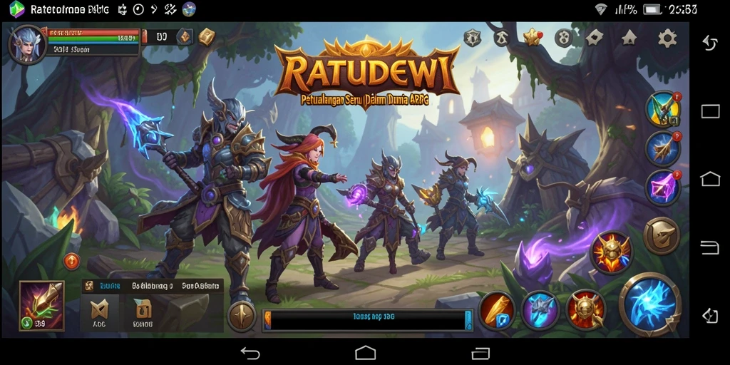 Gameplay seru dan mendebarkan di dunia fantasi RATUDEWI.