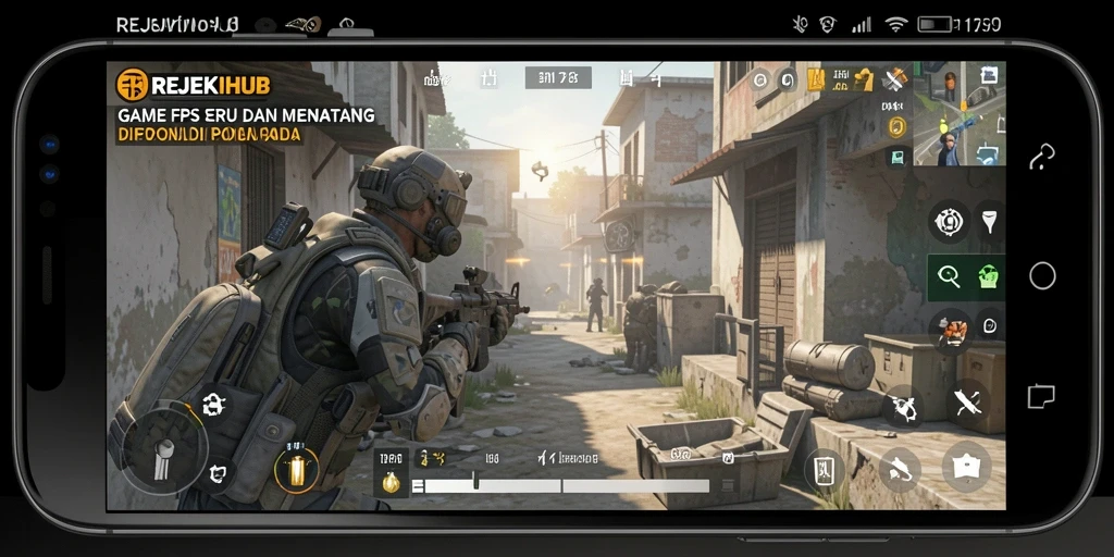 Gameplay mendebarkan di REJEKIHUB, aksi FPS yang seru.