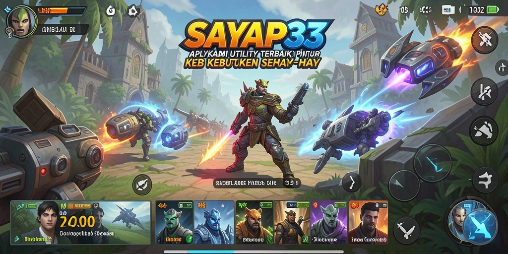 Screenshot utama SAYAP33 menampilkan antarmuka aplikasi Utility yang intuitif.