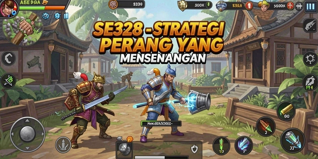Menampilkan pertempuran seru dalam permainan strategi SLG.