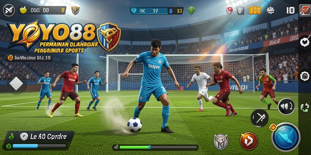 Screenshot gameplay YOYO88 menampilkan momen mendebarkan dalam olahraga.